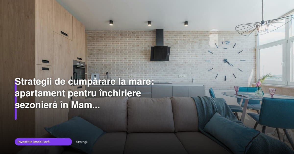 Strategii la mare: apartamente de vanzare alezzi beach resort